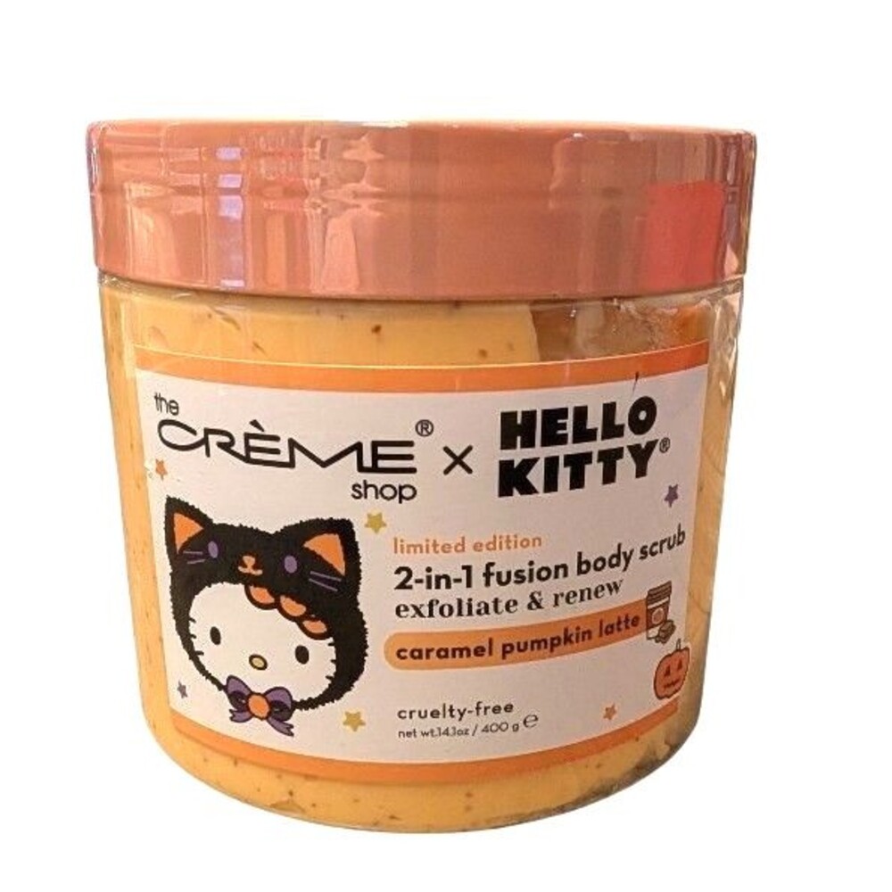 Creme Shop x Hello Kitty Halloween Caramel Pumpkin Latte Body Scrub Rare New